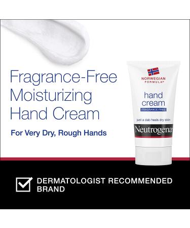 Neutrogena Hand Cream Fragrance Free 2 oz - Moisturizing Relief for Dry Hands - Buy Online on GoSupps.com