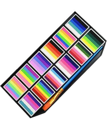  gifyym Face Painting Kit Adult Body Paint | Washable Water-Based 12 Grids with Markers and Smudge-Proof Brushes for Girls Halloween Cosplay Women and Festivals - Buy Online on GoSupps.com