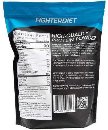 Fighterdiet Whey Protein Caramel 2lb - Premium Blend for Muscle Recovery - Buy Online on GoSupps.com