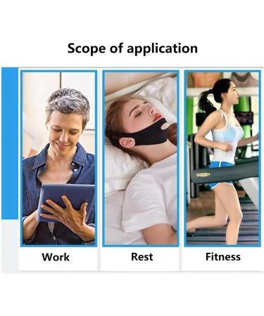 PPGE Anti-Snoring Chin Strap Headgear | Stop Snoring Solution for Men and Women | Reduce Noise and Improve Sleep | Reusable Bandage Mask (Black) - Buy Online on GoSupps.com