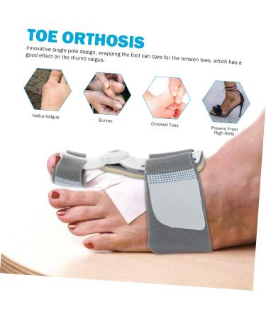 DOITOOL 4 Pcs Valgus Sleeve Protectors | Thumb Splints | Orthopedic Bunion Toe Separator | Grey - 14x9cm (2pcs) - Buy Online on GoSupps.com