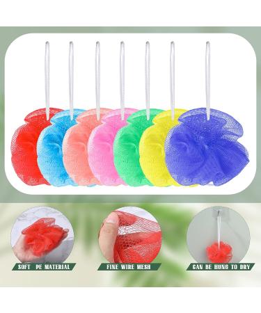 200 Small Colorful Bath Sponges - Kids Shower Loofah - Exfoliating Body Scrubber - 7 Assorted Colors - Buy Online on GoSupps.com