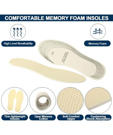 16 Pcs Kids Memory Foam Insoles | Replacement Shoe Inserts for Children | Comfort Cushioning & Breathable with Cutting Line | Heel Pain Relief - Buy Online on GoSupps.com