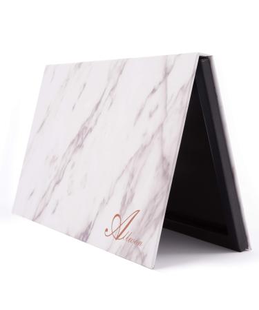 Allwon Magnetic Palette Marble Empty Makeup Palette with Mirror for Eyeshadow Lipstick Blush Powder (White) - Buy Online on GoSupps.com