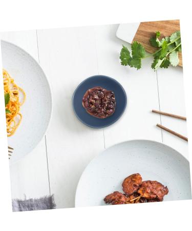 ABOOFAN 4 Pcs Ceramic Saucer Ramekins Dish Dishes Wasabi Dish Soy Dipping Plate Ketchup Bowl Vintage Plates Sauce Dipping Practical Snack Mini Ceramics Soy Sauce Vegetables Sushi re-usable 8.5X8X3cm Blue - Buy Online on GoSupps.com