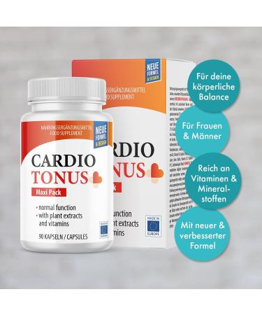 Cardiotonus Capsules - Premium Quality for Men & Women - 90 Capsule Maxipack | International Shipping Available - Buy Online on GoSupps.com
