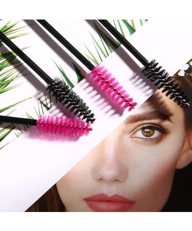 200 PCS Disposable Crystal Eyelash Mascara Wands - Black Eyelash Brushes for Professional Use - Buy Online on GoSupps.com
