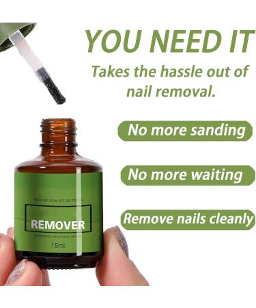 Gel Nail Polish Remover Gel Polish Remover Removes Nail Polish in 3-5 Minutes Quickly & Easily Not Hurt Nails Soak Off Gel Polish No Need for Foil Soaking or Wrapping - Buy Online on GoSupps.com