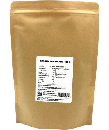 Organic Soya Beans No Additives No Preservatives Raw High Fibre High Protein Vegan GMO-Free - Perfect for Plant-Based Recipes - Thames Organic 1 kg 1 kg (Pack of 1) - Buy Online on GoSupps.com