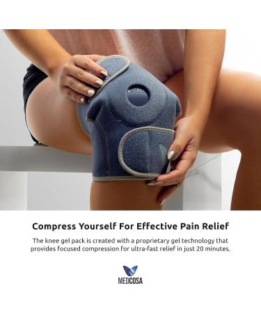 Medcosa Heat and Cool Knee Compress | Ultimate Cooling & Warming Therapy for Knee Pain | Ice Bag for Fast Relief - Buy Online on GoSupps.com