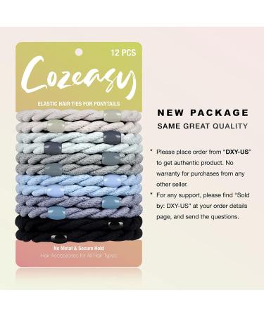 COZEASY 12 Pieces Elastic Hair Ties - Durable Stylish & Perfect for All Hair Types - Shop Now! - Buy Online on GoSupps.com
