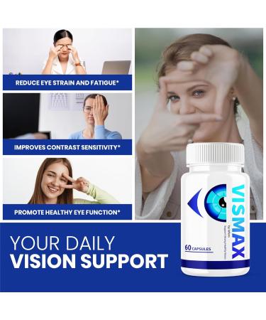 (2 Pack) Vismax Revive Capsules Vis Max Premium Eye Health & Vision Support Vitamin Supplement Pills Premium All-Natural Ingredients Advanced Formula for Healthy Eyesight Focus Visual Sight (120 ct) - Buy Online on GoSupps.com