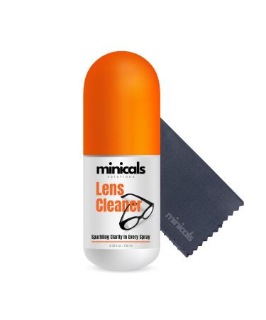 Eyeglass Cleaner Spray with Microfiber Cloth Compact Lens Cleaner Kit for Glasses Sunglasses Streak-Free Gentle Odor-Free 3.38 fl oz Lens Cleaner Spray (3.4 fl oz - S - Pro)