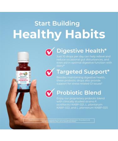 MaryRuth Organics USDA Organic 40 Womens Probiotic Liquid Drops | Probiotics for Digestive Health | Stress-Related GI Issues | Occasional Gas Relief for Adults | Vegan | Dairy Free | 30 Servings Women 40+ - Buy Online on GoSupps.com