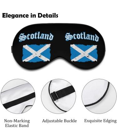 Vintage Scotland Flag Sleep Mask - Adjustable Eye Cover for Sleeping and Travel - Buy Online on GoSupps.com