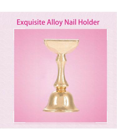 Magnetic Nail Tip Practice Stand Base - Alloy Holder for Nail Art | 3 Colors Available (Yellow) - Buy Online on GoSupps.com