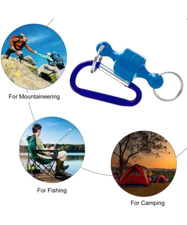 Boao 5-Piece Magnetic Net Release Holder Clip Keychain Hook for Fly Fishing - Metal Hooks - Buy Online on GoSupps.com