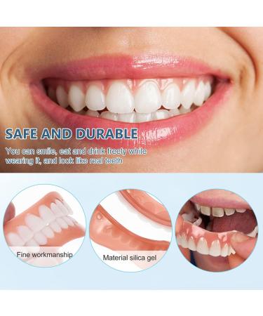 Immediate Dentures 1 Set Fake Tooth Replacement Instant Veneers Tooth Upper and Lower Teeth Whitening Kit Cover Missing Teeth for Men & Women - Buy Online on GoSupps.com