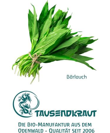  Tausendkraut Organic wild garlic herb (100 g) from controlled organic farming in Moldova I Premium quality millennium - Buy Online on GoSupps.com