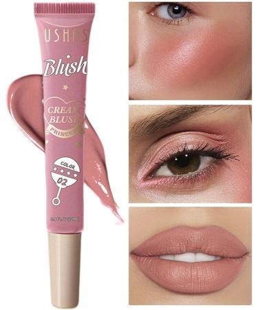  Yhsioaklo Blush Cream for Cheeks | Long Lasting Matte Cream for Mature Skin - Long Lasting Moisturizing Matte Blushes Natural Lip Makeup for Cheeks - Buy Online on GoSupps.com