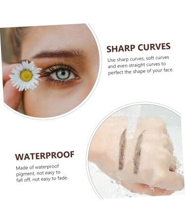 NOLITOY 27 Sheets Imitation Eco Eyebrow Sticker Stickers Imitation Eyebrow Sticker Eyebrow Tool 3d Wig Hair 21.5X14.5cmx3pcs Brownx3pcs - Buy Online on GoSupps.com