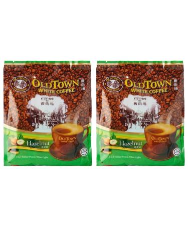 CNMART Malaysia Oldtown 3 in 1 White Coffee Hazelnut 15 sachets (Pack of 2) Hazelnut 1.2 kg (Pack of 1)
