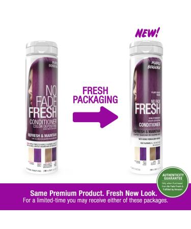 No Fade Fresh Purple Bordeaux Hair Color Depositing Conditioner with BondHeal - Vegan & Cruelty-Free - 6.4 oz - Buy Online on GoSupps.com