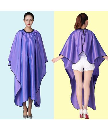 Iusmnur Professional Barber Cape - Adjustable Metal Clip, 55 x 63 inches, Purple - Buy Online on GoSupps.com