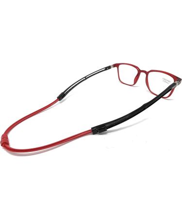 Buy Venice Eyewear Occhiali - Blue Light Filter Reading Glasses for Men & Women | TR90 Magnetic Expandable | Gray +2.00 Red +3.50 - International Shipping Available - Buy Online on GoSupps.com