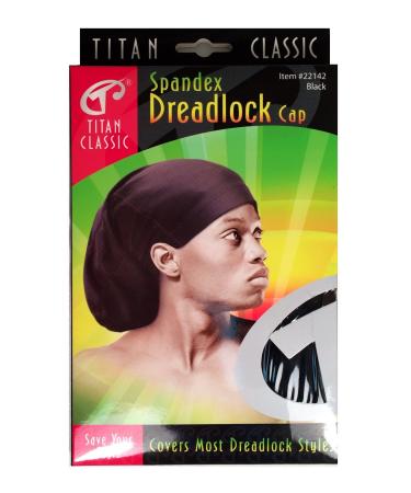 Titan Classic Spandex Dreadlock Cap 1 Ea 1count One Size Black