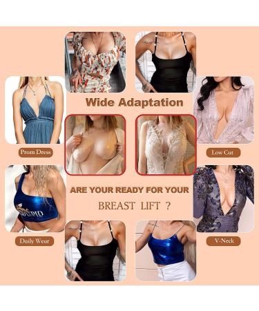 Okela Breast Lift Tape - Sweat Proof Instant Boobytape Lift for Athletic Support - Nude Lace Cover Included - Buy Online on GoSupps.com