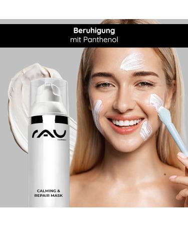 Rau Cosmetics Facial Mask for Dry Skin - Calming & Repair 50ml | Soothing Urea Aloe Vera & Panthenol - Best Face Mask for Men & Women - Buy Online on GoSupps.com