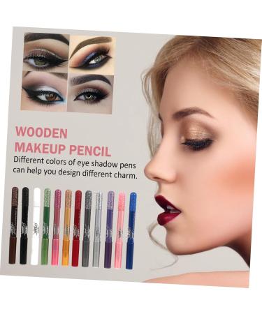 Beavorty 24 Pcs Pearlescent Eyeshadow Pencil Glitter Eyeliner Lip Liner Pencil Pen Eye Shadow Pen Powder 12.5X0.5cmx2pcs Assorted Colorx2pcs - Buy Online on GoSupps.com