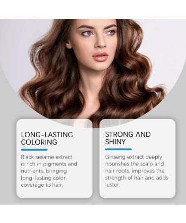 Crsetmyth Hair Dye Shampoo 100ml 3in1 Hair Color Shampoo Hair Color Shampoo Hair Care Natural Hair Color Shampoo for Gray Hair Long Lasting Hair Instant Dye Hair Color Brown - Buy Online on GoSupps.com