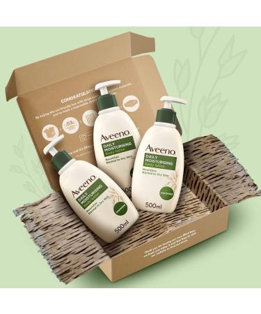 Aveeno 3 Pack Daily Moisturizing Body Lotion (3 x 500ml) Moisturizing Lotion Enriched with Nourishing Colloidal Oatmeal Gentle Body Moisturizer Suitable for - Buy Online on GoSupps.com