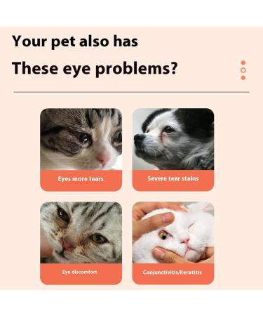 Tear Stain Cleaner for Dogs | 50g Safe Tear Stain Remover Powder for Cats - Pet Eye Cleaning Dogs Cats Health Supplies for Pet Shelter Home Use Keeps Eye Area Dry - Buy Online on GoSupps.com