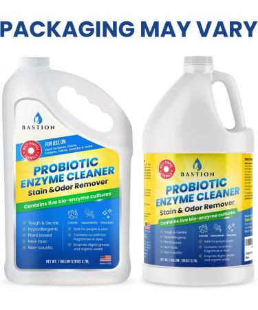 Probiotic Enzyme Cleaner - Professional Strength Stain & Odor Remover - One Gallon Natural Bio-Enzymatic Formula - No Rinse Dye Free - 128 Fl Oz - Buy Online on GoSupps.com