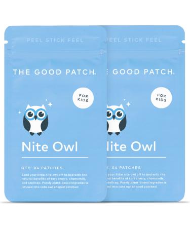 LA MEND The Good Patch Nite Owl Patch is Perfect for Childrens Bedtime with 3 Natural Ingredients: Tart Cherry, Chamomile, and Skullcap. Plant Based (12 Total Patches) 6 Count (Pack of 2)