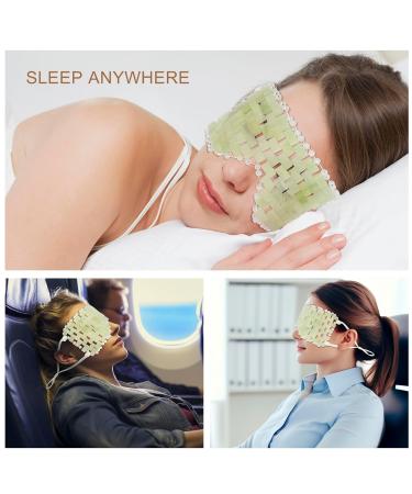 Buy Jade Eye Mask - Natural Gemstone Sleep Mask with Adjustable Strap | Hot & Cold Therapy by LazyGa - Buy Online on GoSupps.com