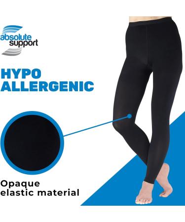 Compression UnderDress Leggings Women 20-30mmHg - Footless Pantyhose Up to 5XL XX-Large Black - Buy Online on GoSupps.com