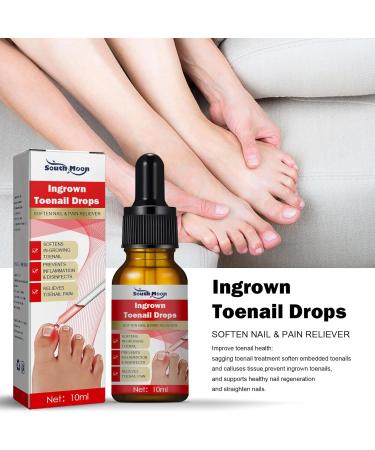 Ingrown Toenail Serum | Nail Care Oil for Brittle & Discolored Nails - 10ml - Hard Nail & Skin Treatment - Buy Online on GoSupps.com