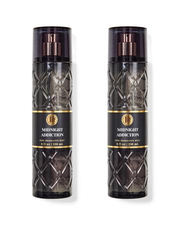 Midnight Addiction By Bath + Body Works - Full Size Fragrance Mist 2 pack - 8 FL OZ Each