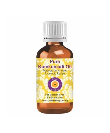 d ve herbes Kumkumadi Oil | Infused | Pure | Non-Sticky | Lightweight | For Facial Care | Men & Women | 100ml (3.38 oz)
