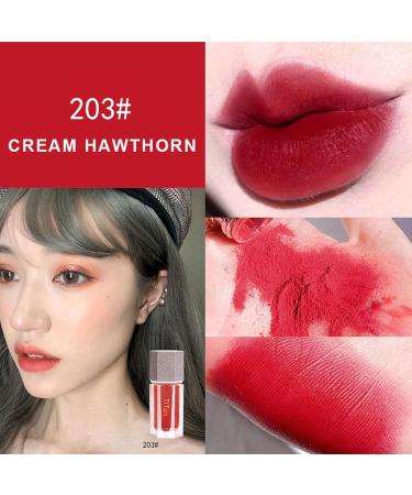 Long Lasting Lipstick Velvet Lip Gloss Portable Nonstick Makeup Lipstick with Color Development Easy to Push Away Teksome 203 - Buy Online on GoSupps.com
