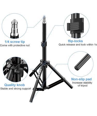 Emart Mini Photography Light Stands with Screw Thread Adapter - 30'' Aluminum Tabletop Tripod - 2 Pack - Buy Online on GoSupps.com
