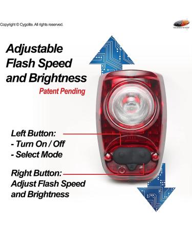 CYGOLITE Hotshot 100 Lumen Bike Tail Light - 6 Night & Day Modes, USB Rechargeable - Buy Online on GoSupps.com
