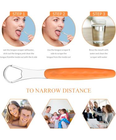 Vesaneae Tongue Cleaner Set 2 | Stainless Steel Tongue Scraper with Travel Case | Oral Hygiene for Bad Breath | Narrow Head Design - Buy Online on GoSupps.com
