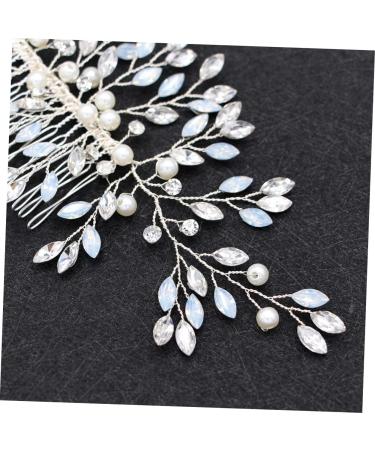 DOITOOL Rhinestone Barrettes Bridal Headpiece Rhinestone Hair Clip Wedding Hair Comb Rhinestone Wedding Headpiece Wedding Hair Pins Bridal Side Comb Bride Crystal Accessories - Buy Online on GoSupps.com