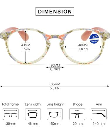 Vevesmundo Anti Blue Light Reading Glasses for Women - Vintage Floral Design +1.0 to +4.0 Set of 2 (Purple & Pink) - Blue Light Filter Glasses for Eye Protection - Buy Online on GoSupps.com