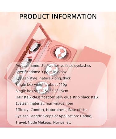 Buy Lash Buddly Self-Adhesive Faux Mink Eyelashes | Reusable No Glue Needed 48H Hold Fluffy & Natural Look - Buy Online on GoSupps.com